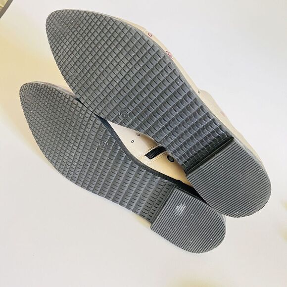 GOBY Women's Size 8.5 EU 39 Sweet Couple Ankle Boots Floral Tan Side Zip $145 - Picture 12 of 16